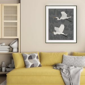 Buy Akorela Product WA06AA01 “Two white herons”