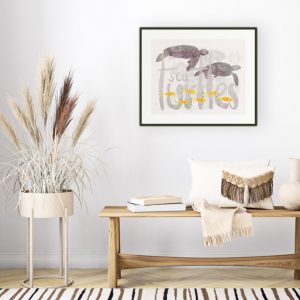 Buy Akorela Product WA37AA10 “Sea turtles with yellow fishes”